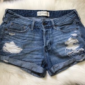 Abercrombie & Fitch Distressed Boyfriend Shorts